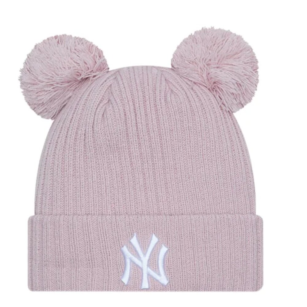 New Era Knit NY Yankees double pompom beanie